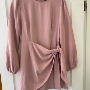 Lulus Pink Wrap Dress